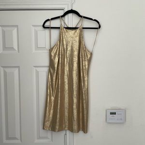 Gold Mini dress